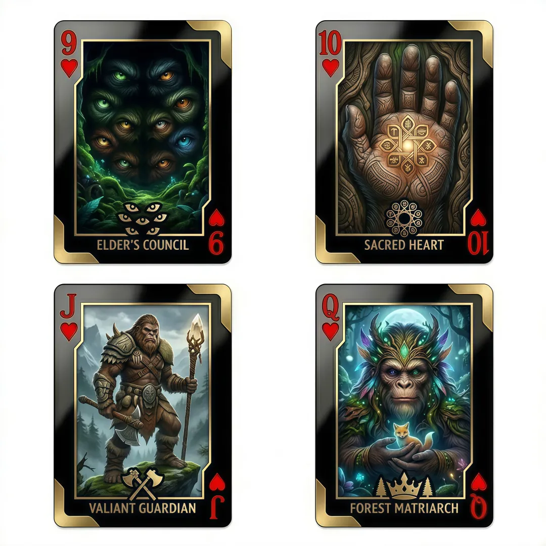 Bigfoot Playing Cards