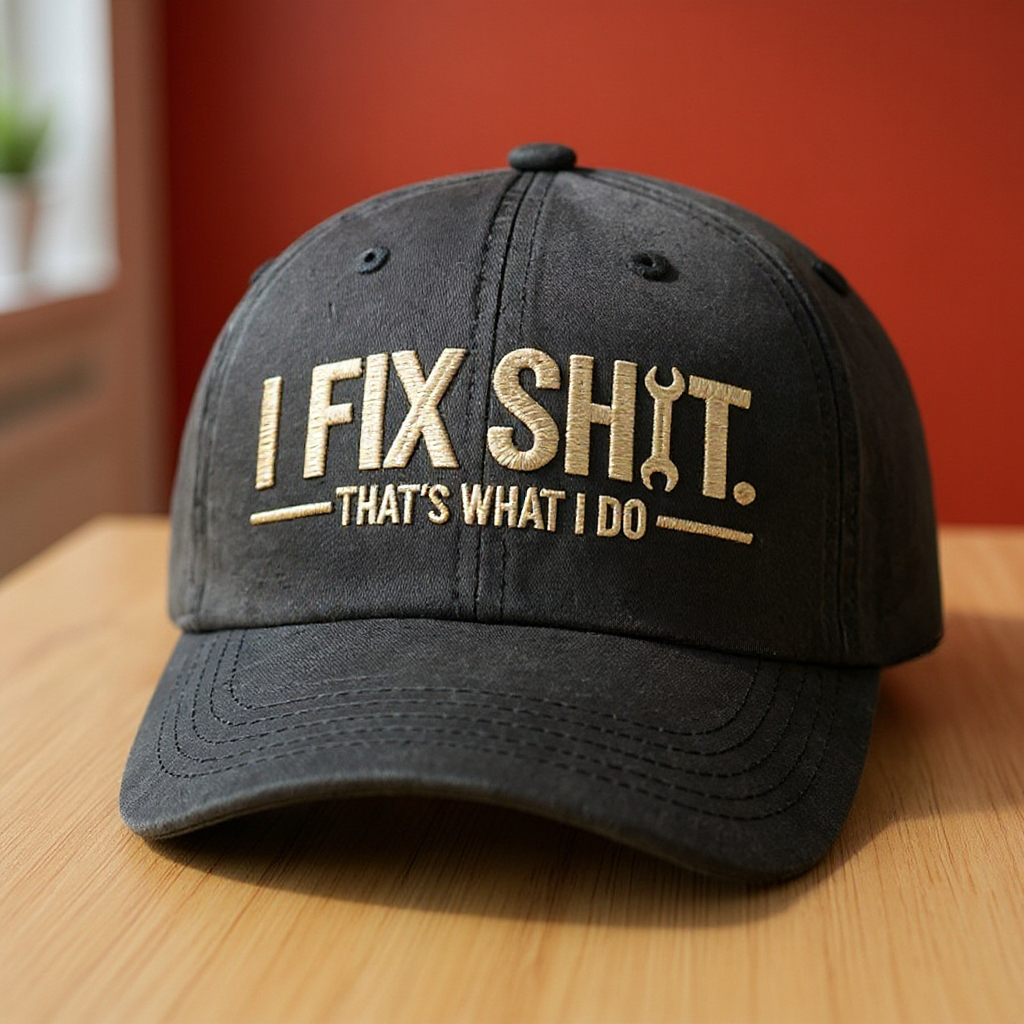 I Fix Sh*t That's What I Do Embroidery Cap