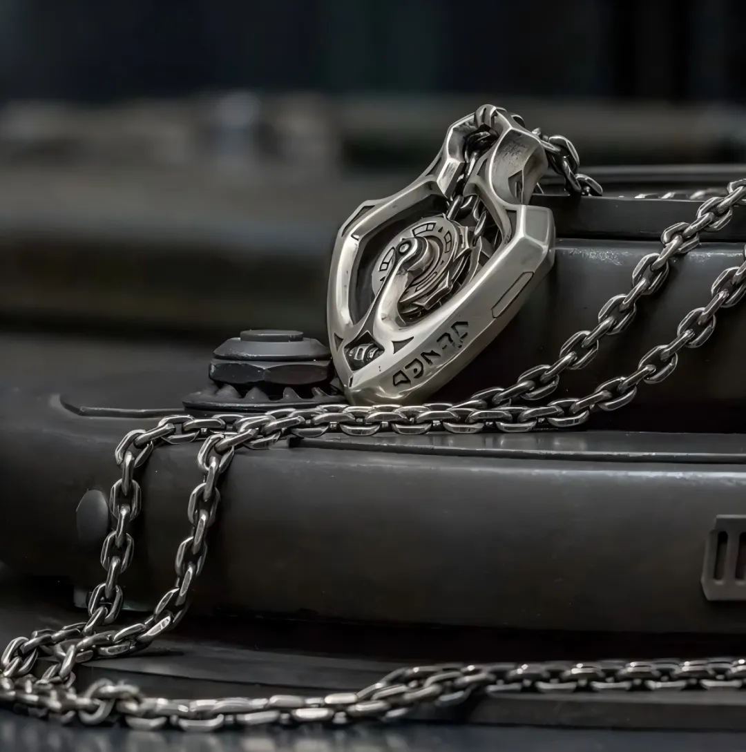 🔥LAST DAY 59% OFF - Handmade Shuttle Mechanical Gear Pendant Necklace