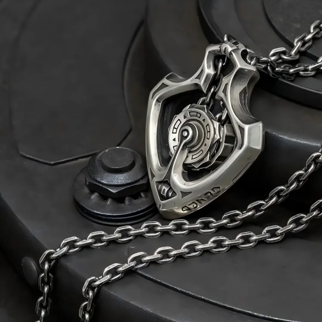 🔥LAST DAY 59% OFF - Handmade Shuttle Mechanical Gear Pendant Necklace