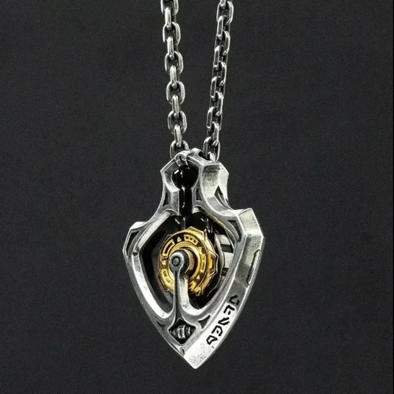 🔥LAST DAY 59% OFF - Handmade Shuttle Mechanical Gear Pendant Necklace