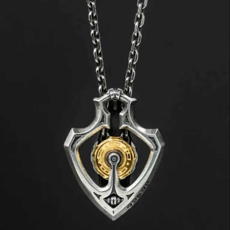 🔥LAST DAY 59% OFF - Handmade Shuttle Mechanical Gear Pendant Necklace