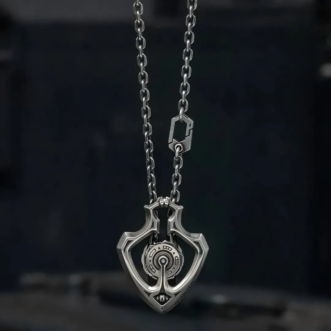 🔥LAST DAY 59% OFF - Handmade Shuttle Mechanical Gear Pendant Necklace