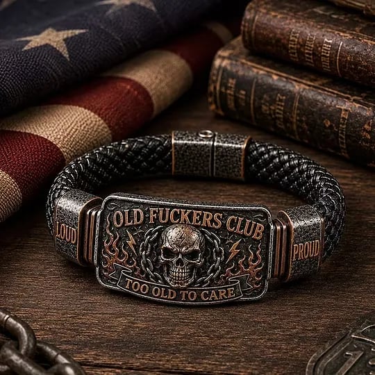 🔥Last Day 50% OFF 💀 OLD FUCKERS CLUB Skull Bracelet