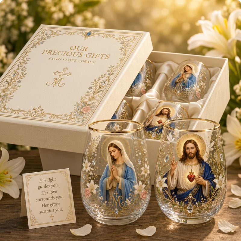 🙏✝️ 2026 Limited Edition “Morning Prayer” Glass Tea Cup ☀️☕ – Faith & Serenity Collection