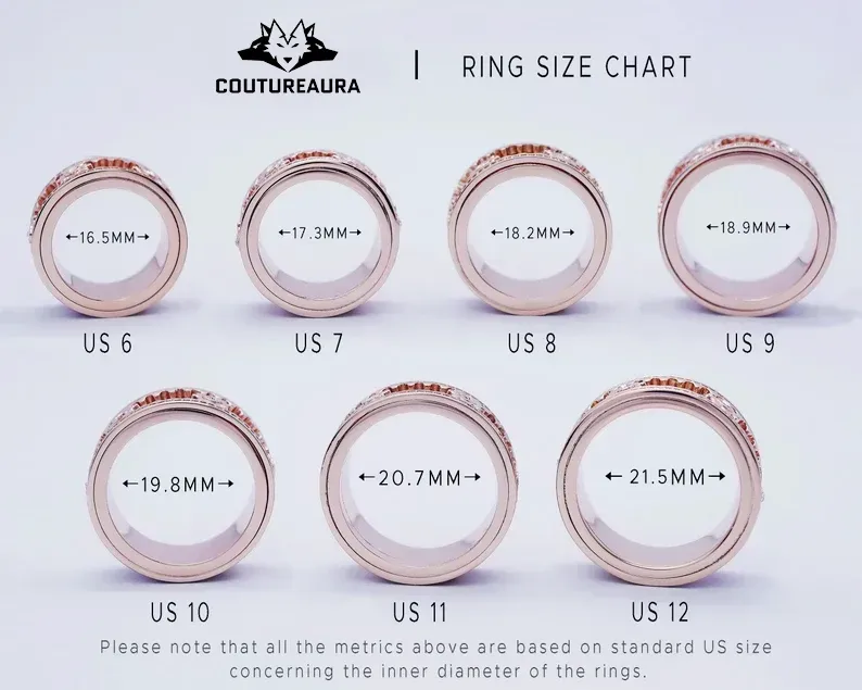 925 Sterling Silver Personalized Stress Reducing Rotatable Gear Ring