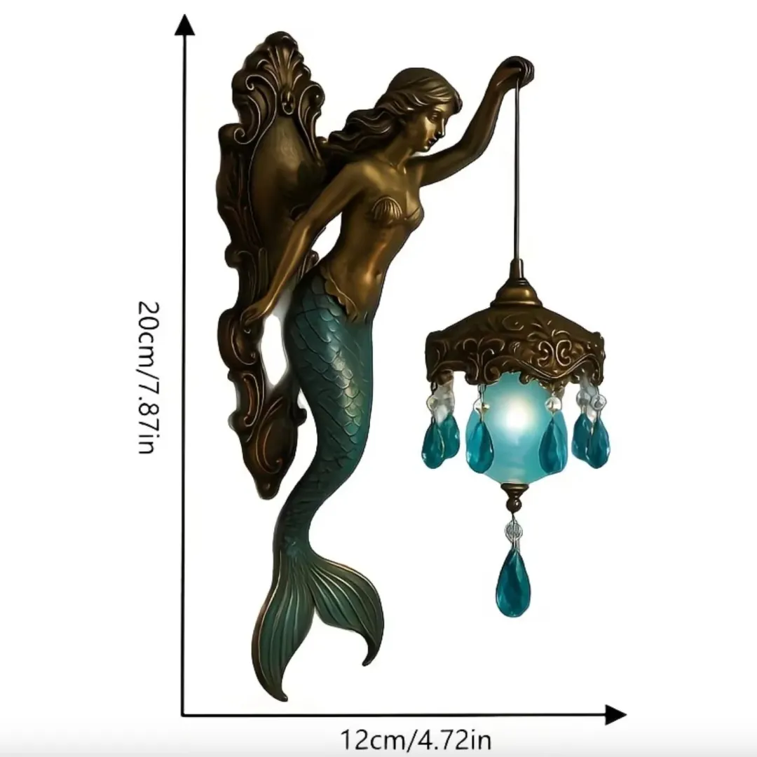Vintage Mermaid Glow Wall Lamp
