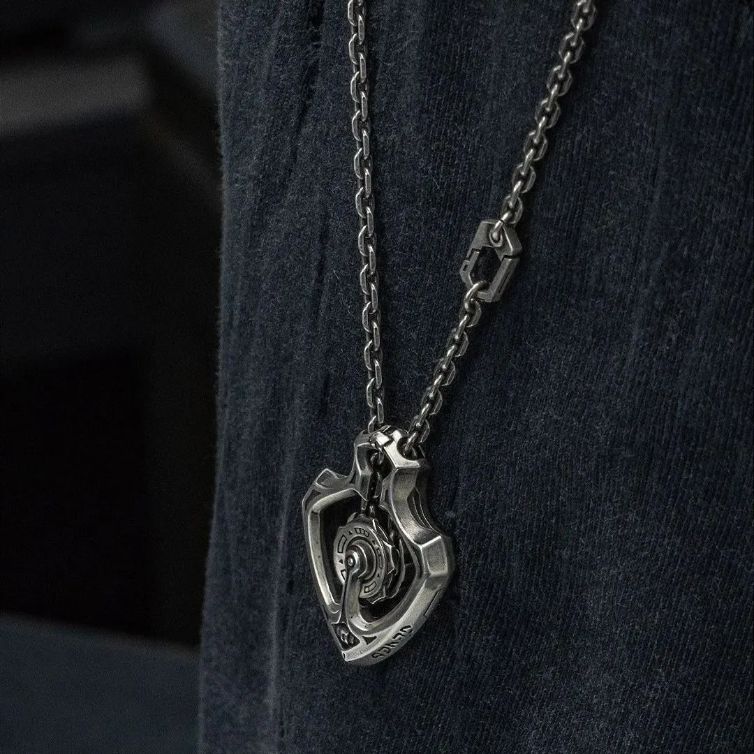 🔥LAST DAY 59% OFF - Handmade Shuttle Mechanical Gear Pendant Necklace