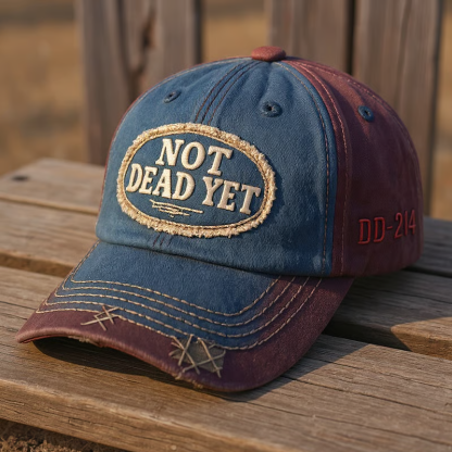 NOT DEAD YET - Vintage Washed Baseball Cap💎