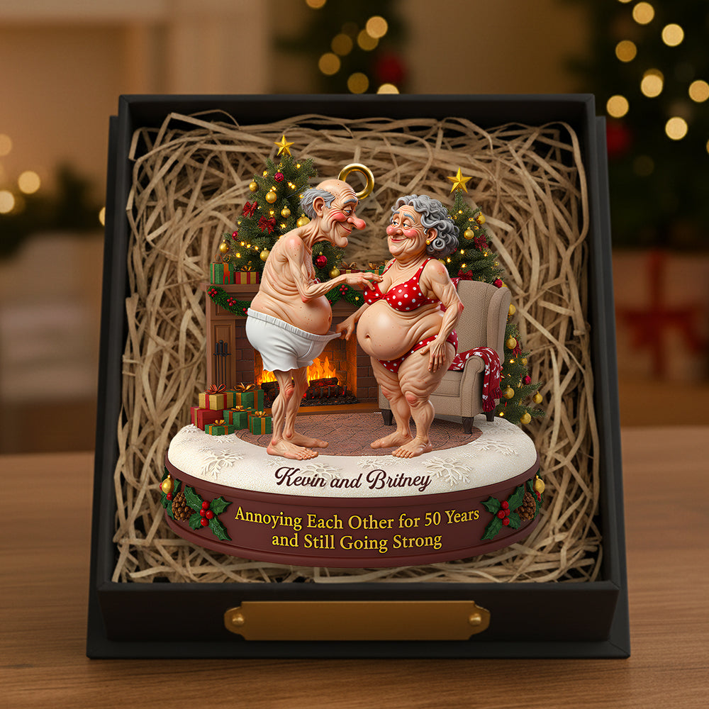 Old Couple Christmas Ornament Personalized Gifts For Couple