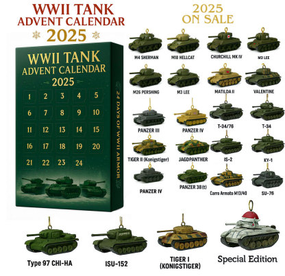 2025 WWII Tank Advent Calendar - 24 Days of Legendary Armored Ornaments