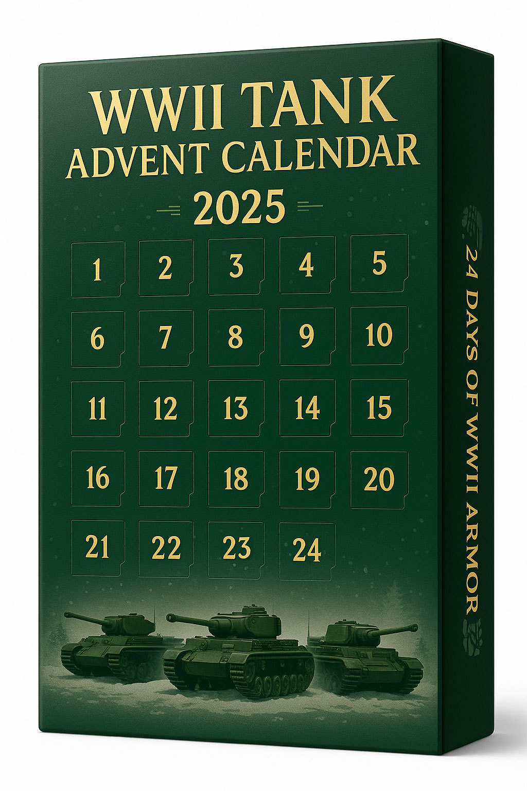 2025 WWII Tank Advent Calendar - 24 Days of Legendary Armored Ornaments