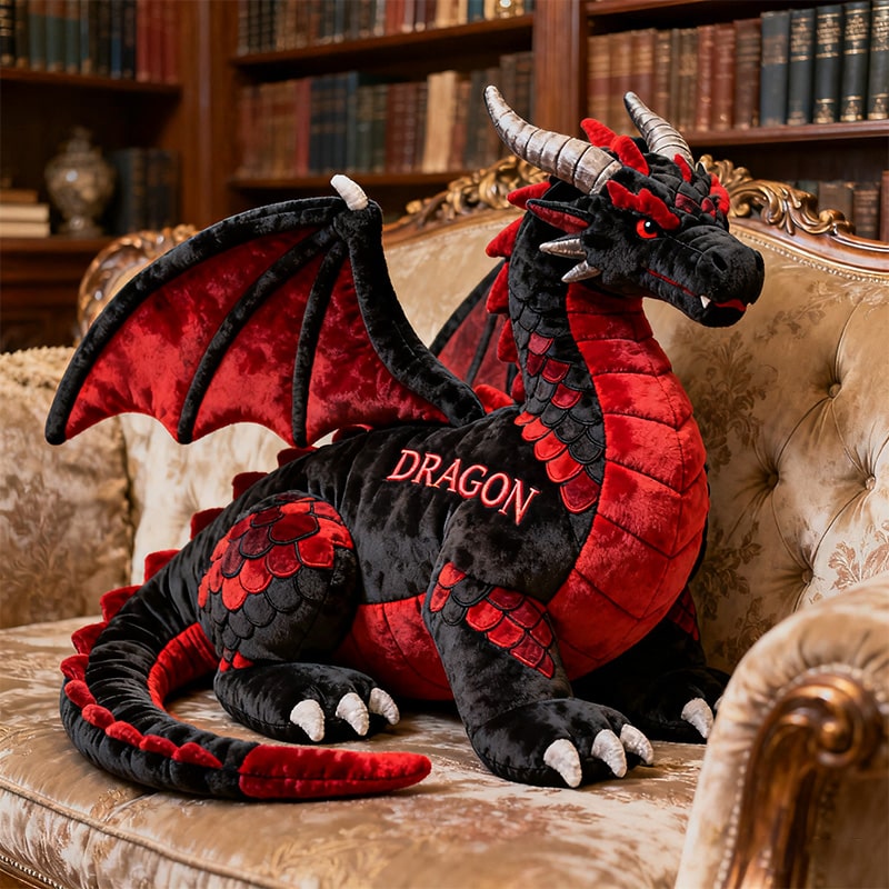 Personalized dragon-themed companion pillow