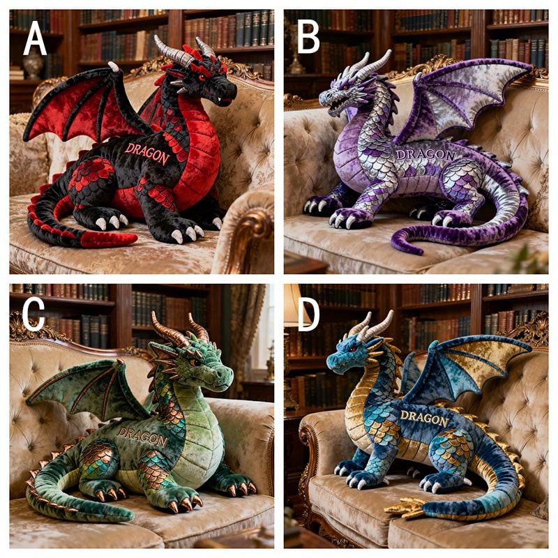 Personalized dragon-themed companion pillow