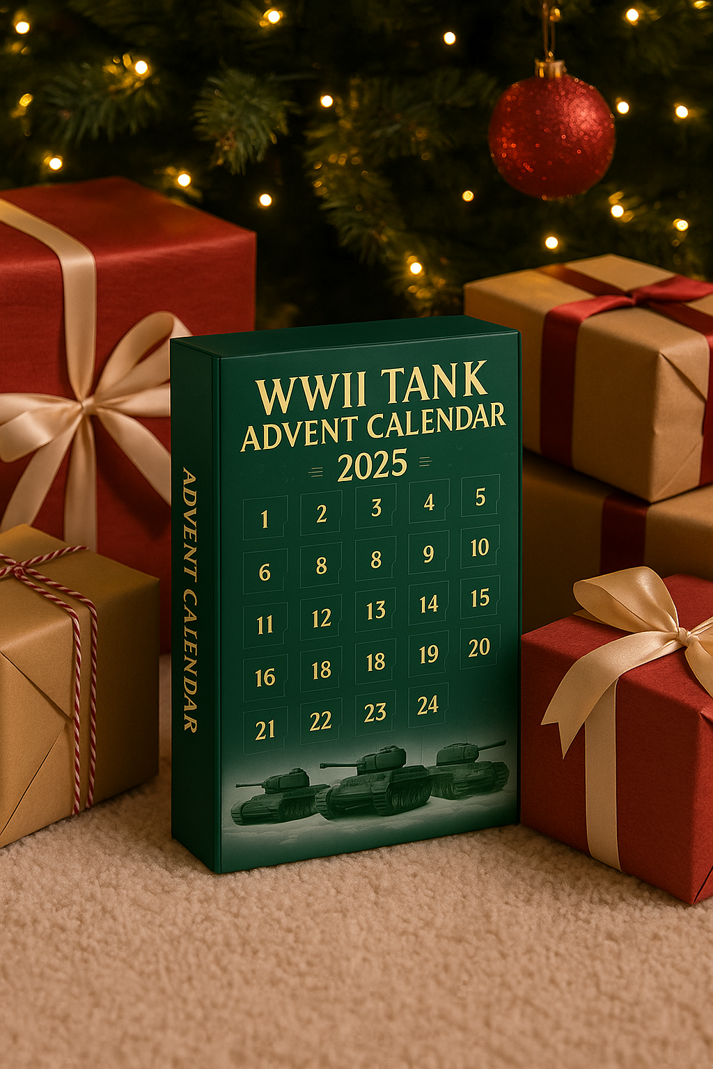 2025 WWII Tank Advent Calendar - 24 Days of Legendary Armored Ornaments