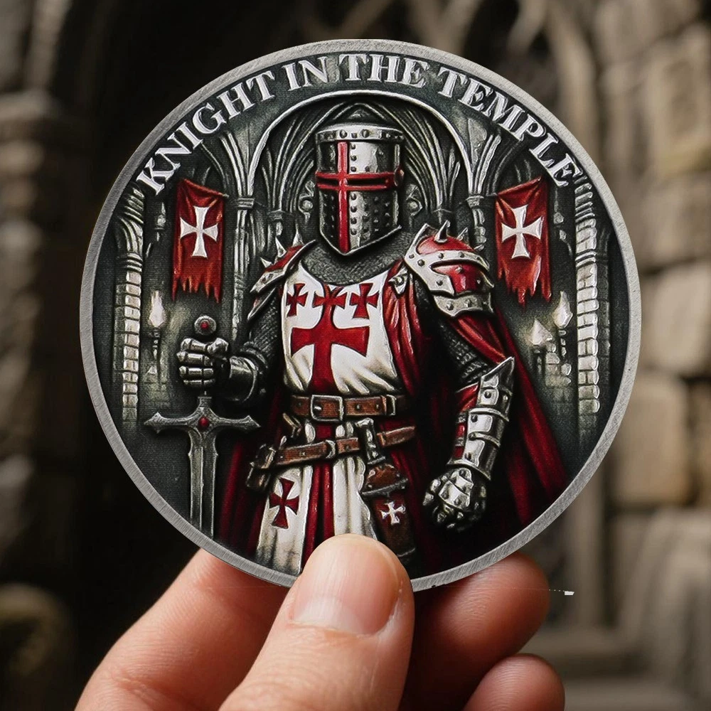 🛡️Guardian Knight Templar Commemorative Coin – Medieval Honor & Warrior Spirit (Enjoy the Legacy 😍)