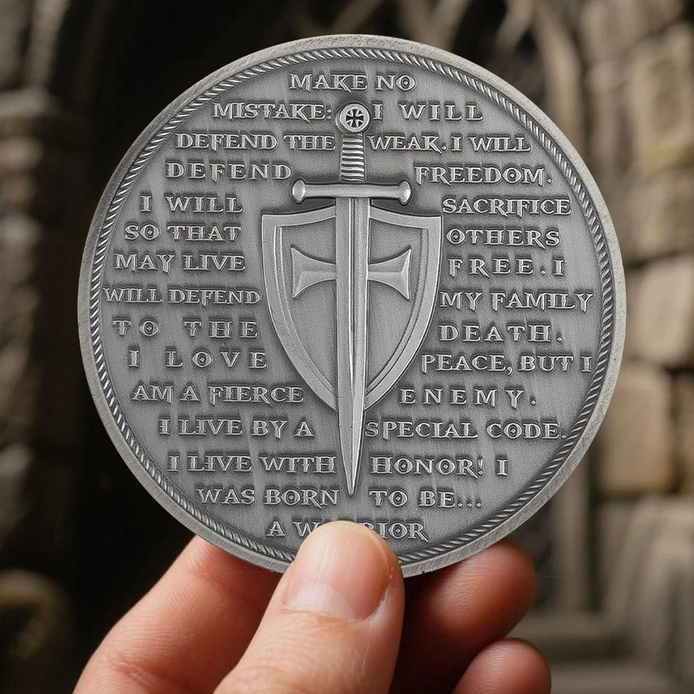 🛡️Guardian Knight Templar Commemorative Coin – Medieval Honor & Warrior Spirit (Enjoy the Legacy 😍)