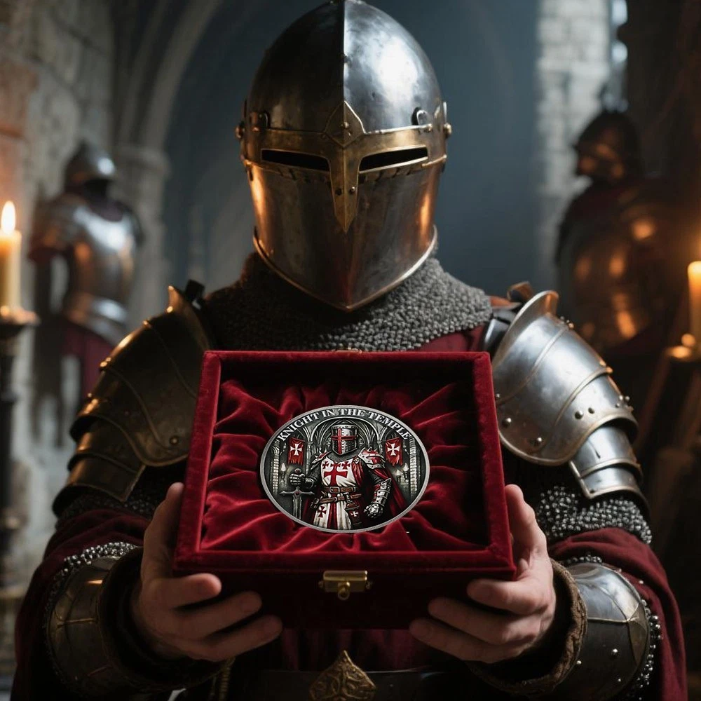 🛡️Guardian Knight Templar Commemorative Coin – Medieval Honor & Warrior Spirit (Enjoy the Legacy 😍)