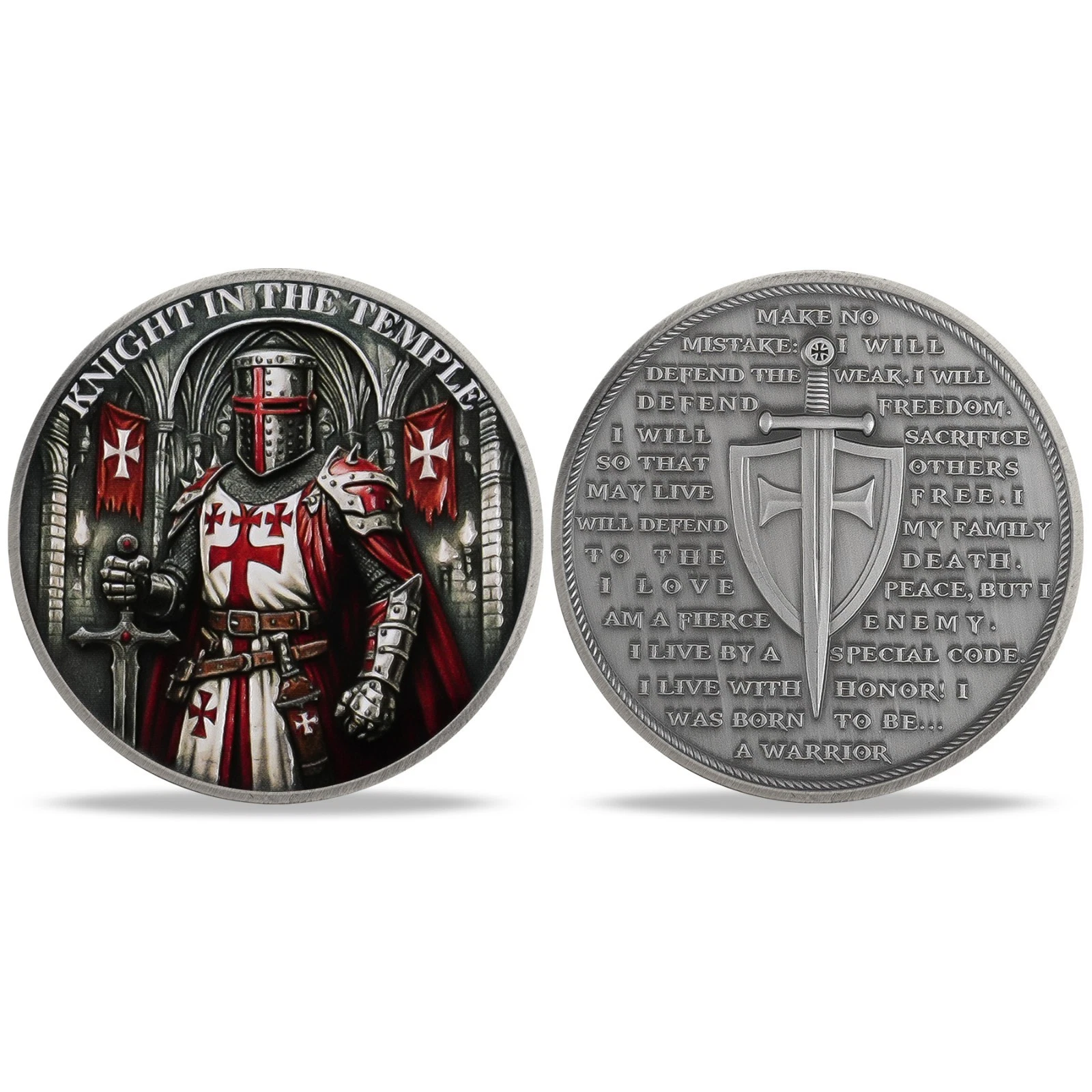 🛡️Guardian Knight Templar Commemorative Coin – Medieval Honor & Warrior Spirit (Enjoy the Legacy 😍)