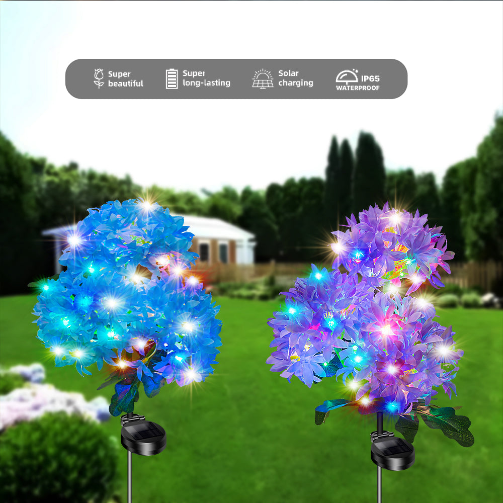 Lush Solar Hydrangea Lights | Infinite Bloom Collection (Set of 4)