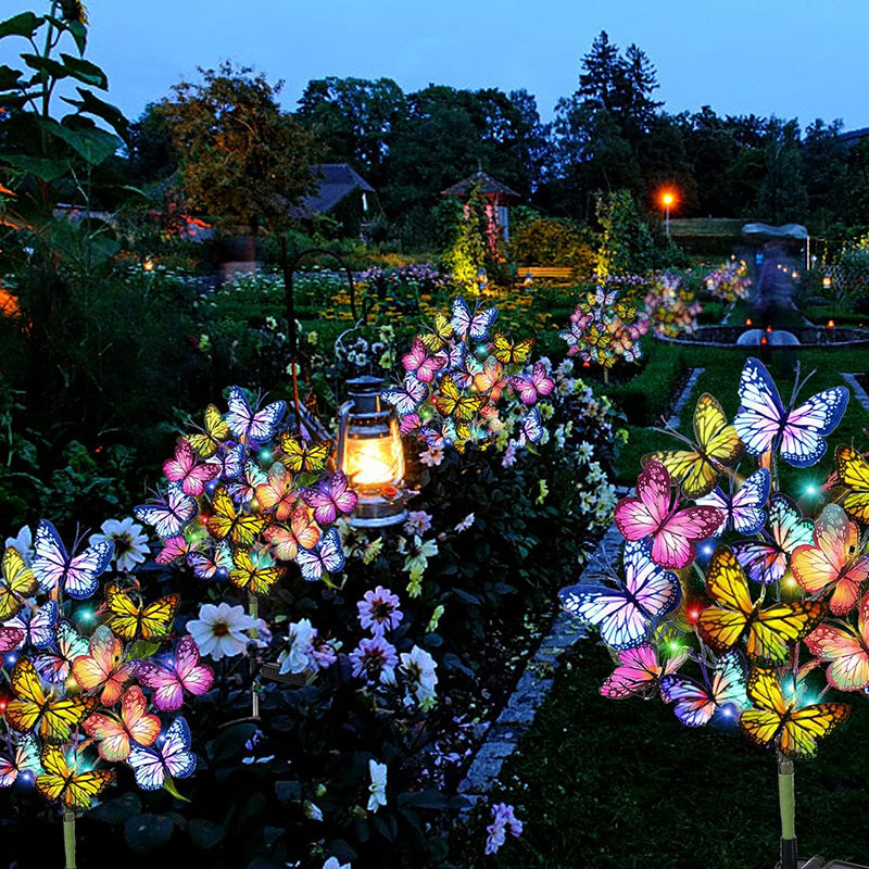 Vivid Solar Butterfly Lights | Enchanted Meadow Collection (Set of 4)