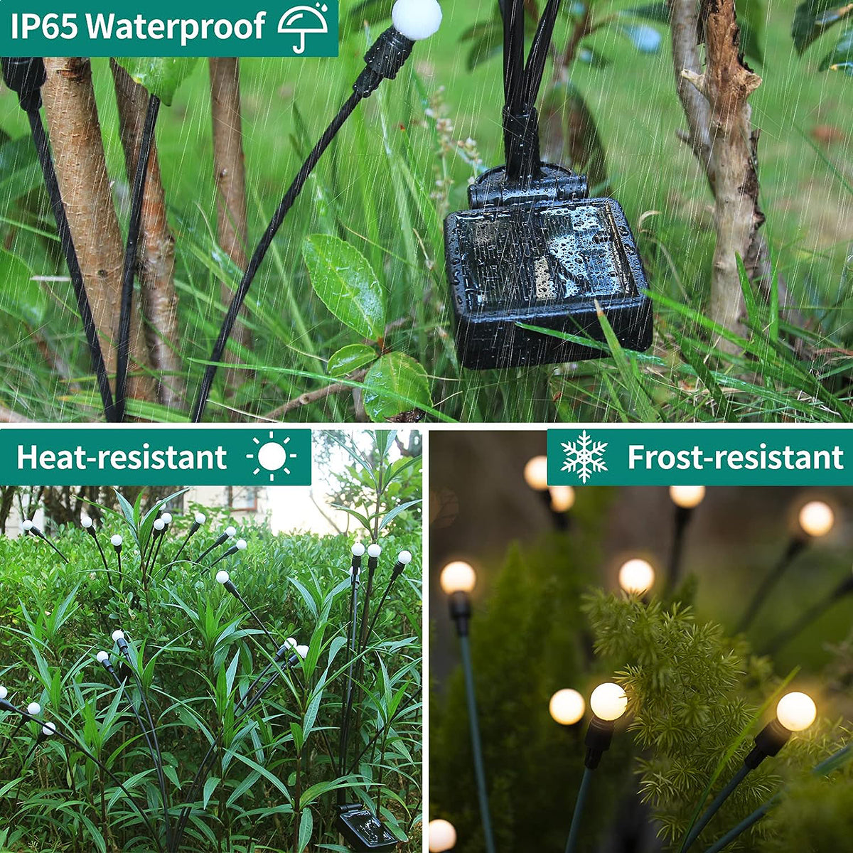 Swaying Solar Firefly Lights | Enchanted Night Collection (Set of 32 LEDs)