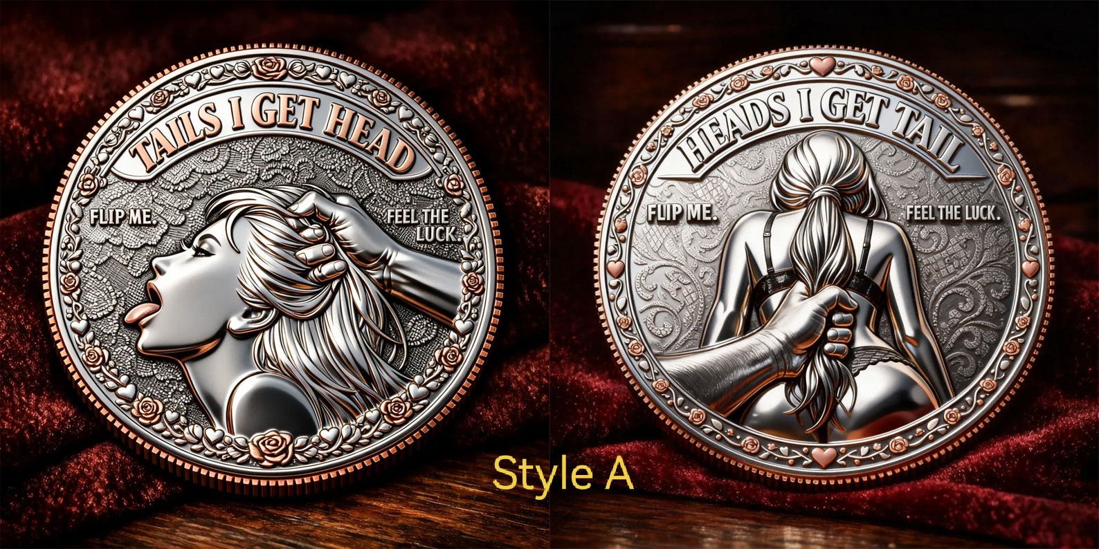 “Heads I Get Tails / Tails I Get Head” Challenge Coin Set