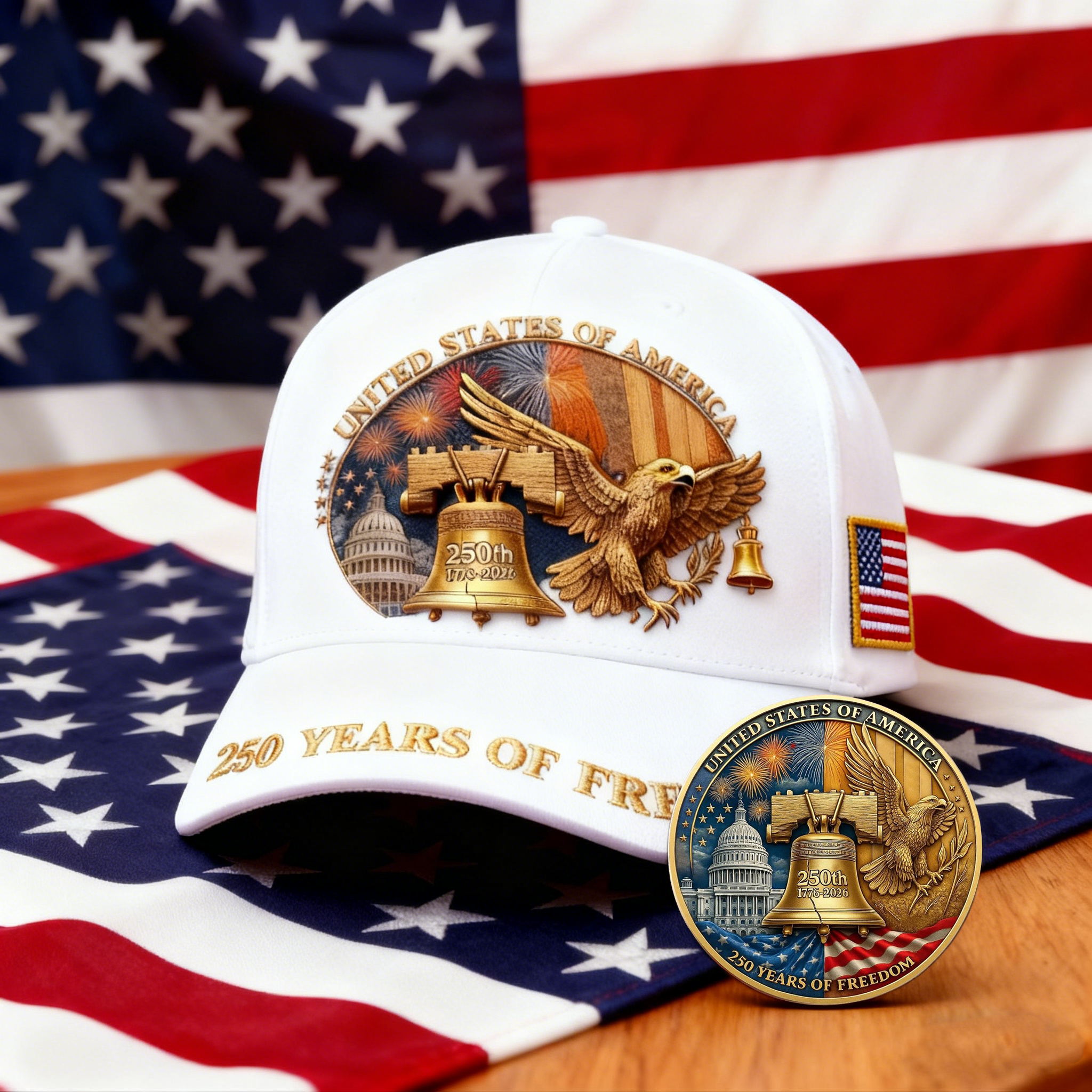 USA 250th Freedom Anniversary Heritage Hat – Limited Edition Commemorative Cap