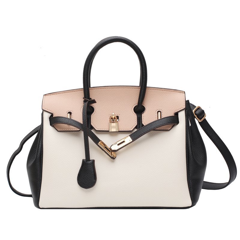 Double color togo leather custom bag