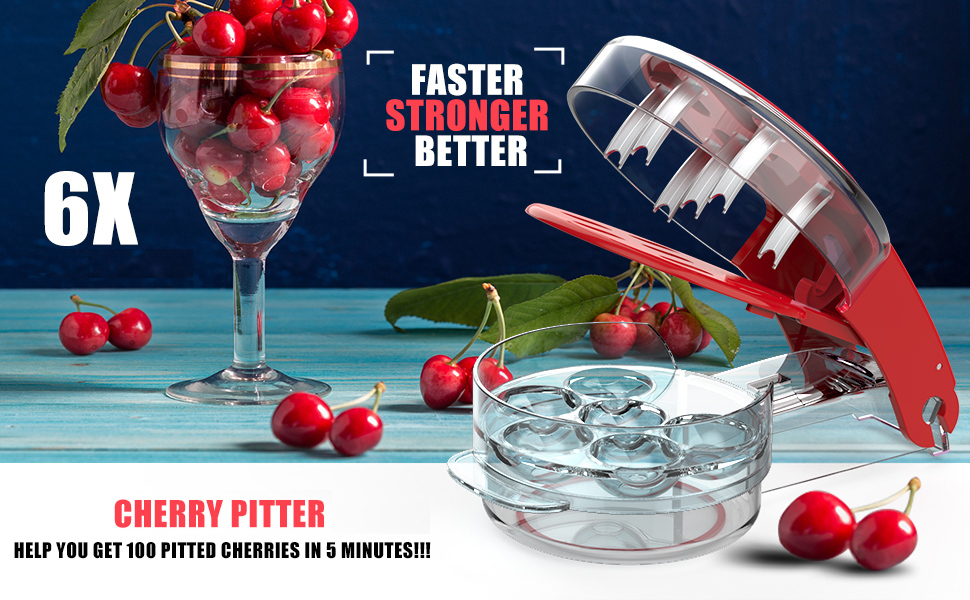 🍒Cherry Pitter Tool Corer ,Stainless Steel(Anti-juice Splash)