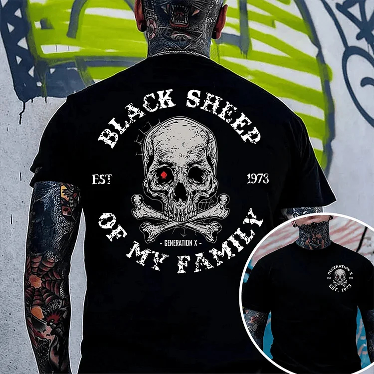 Custom Birth Year Black Sheep Of My Family Gen X/Boomer T-Shirt/Sweatshirt