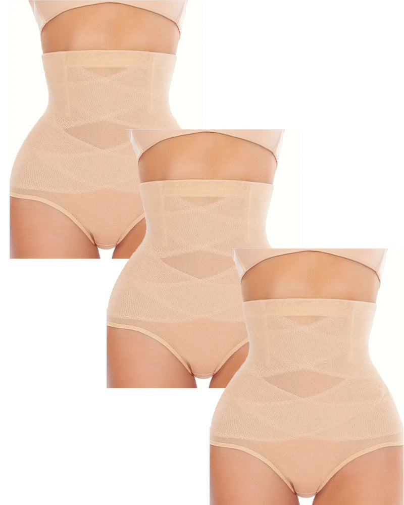 Women'S High-Waisted Shapewear Panties(3 pcs)