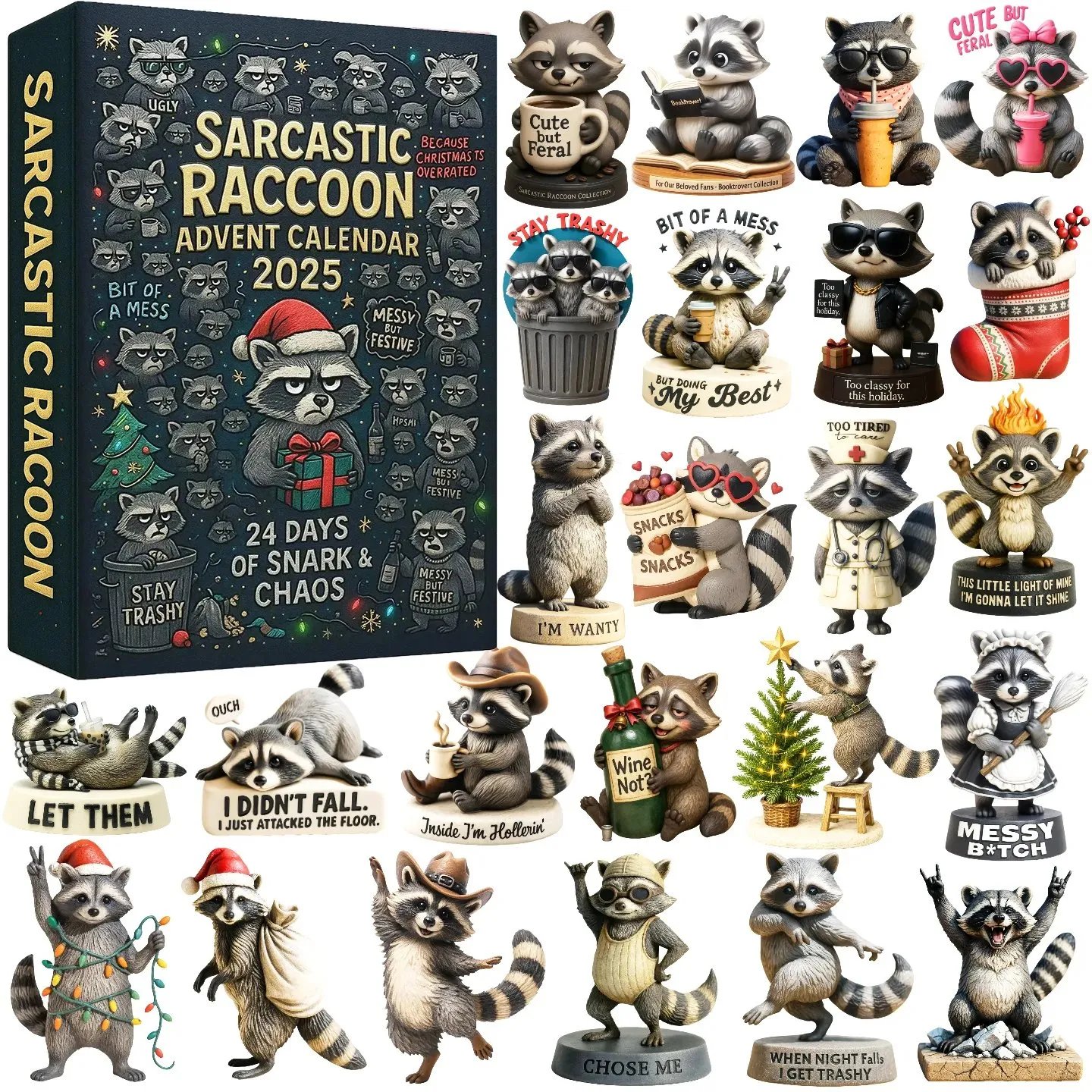 Sarcastic Raccoon Advent Calendar 2025