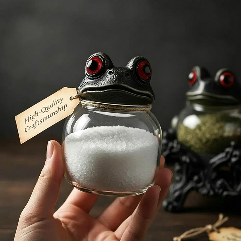 ✨Handmade Wizard Frog Spice Jar🐸