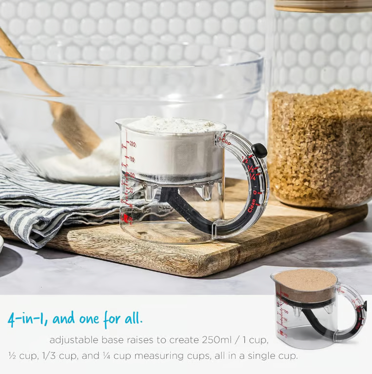 ✨All-in-one adjustable measuring cup