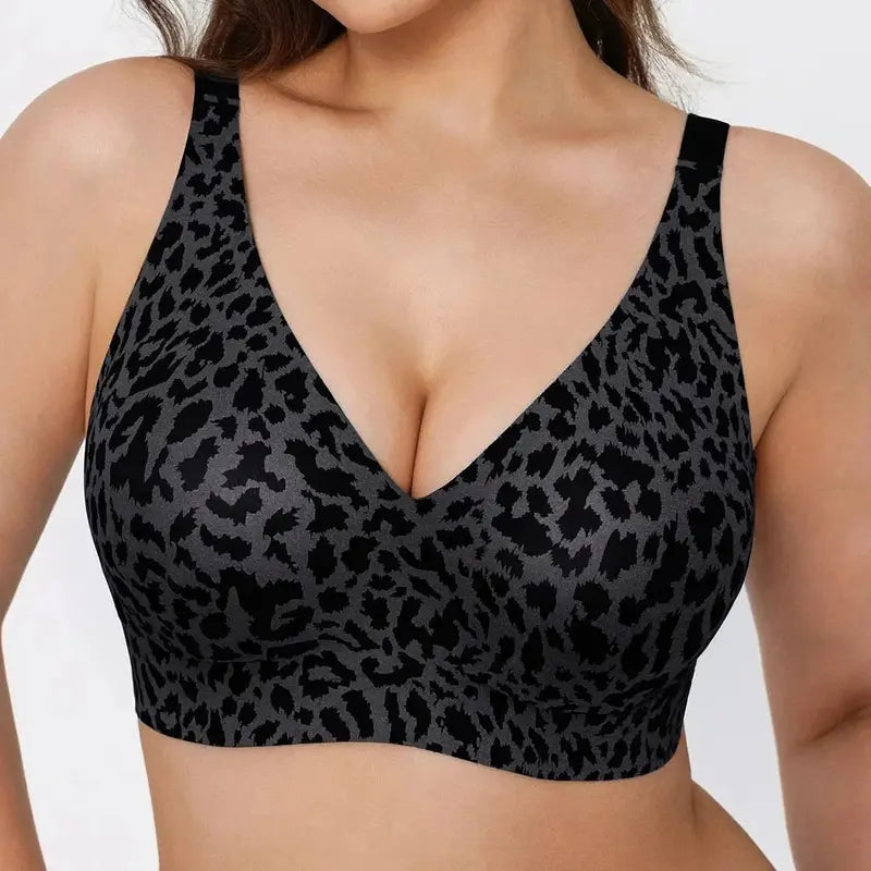 Seamless Deep V Push-Up Wireless Bra