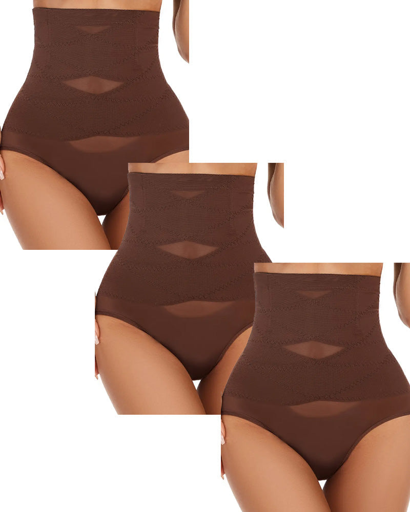 Women'S High-Waisted Shapewear Panties(3 pcs)