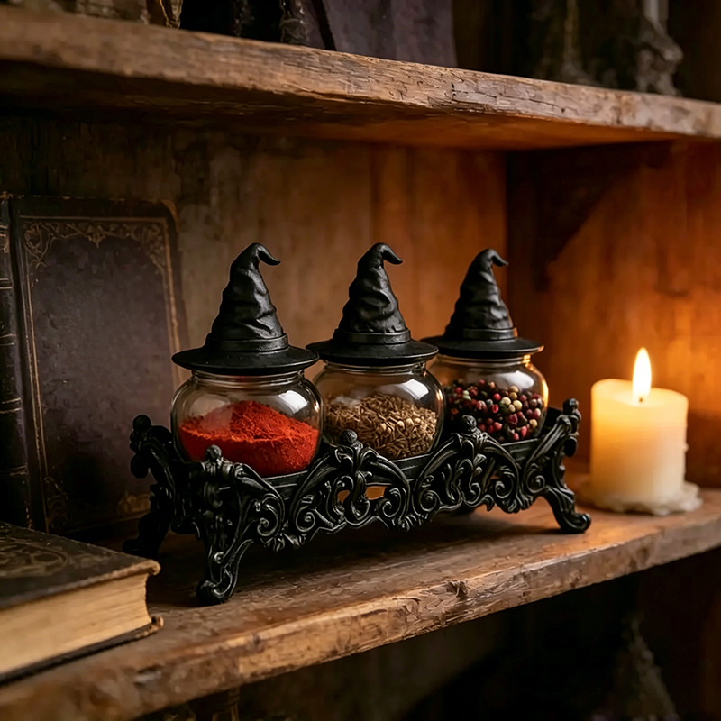 ✨Handmade Wizard Frog Spice Jar🐸