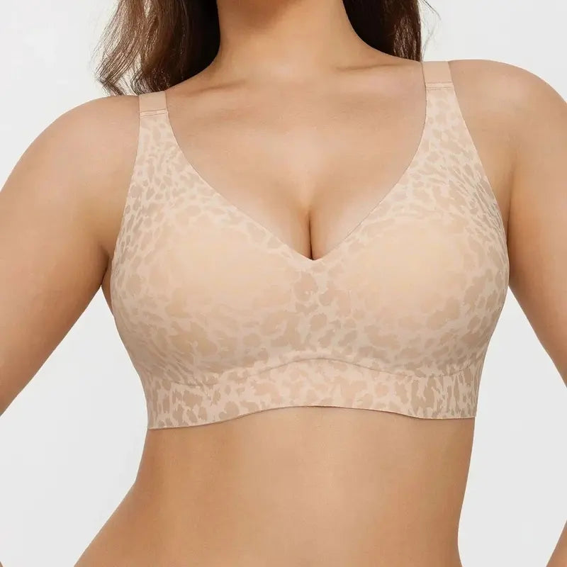 Seamless Deep V Push-Up Wireless Bra