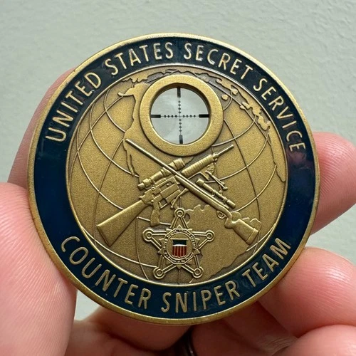 US Secret Service Presidential Protection Counter Sniper Team Challenge Coin - Picture 7 of 12