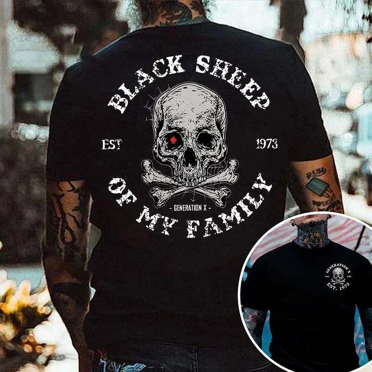 Custom Birth Year Black Sheep Of My Family Gen X/Boomer T-Shirt/Sweatshirt