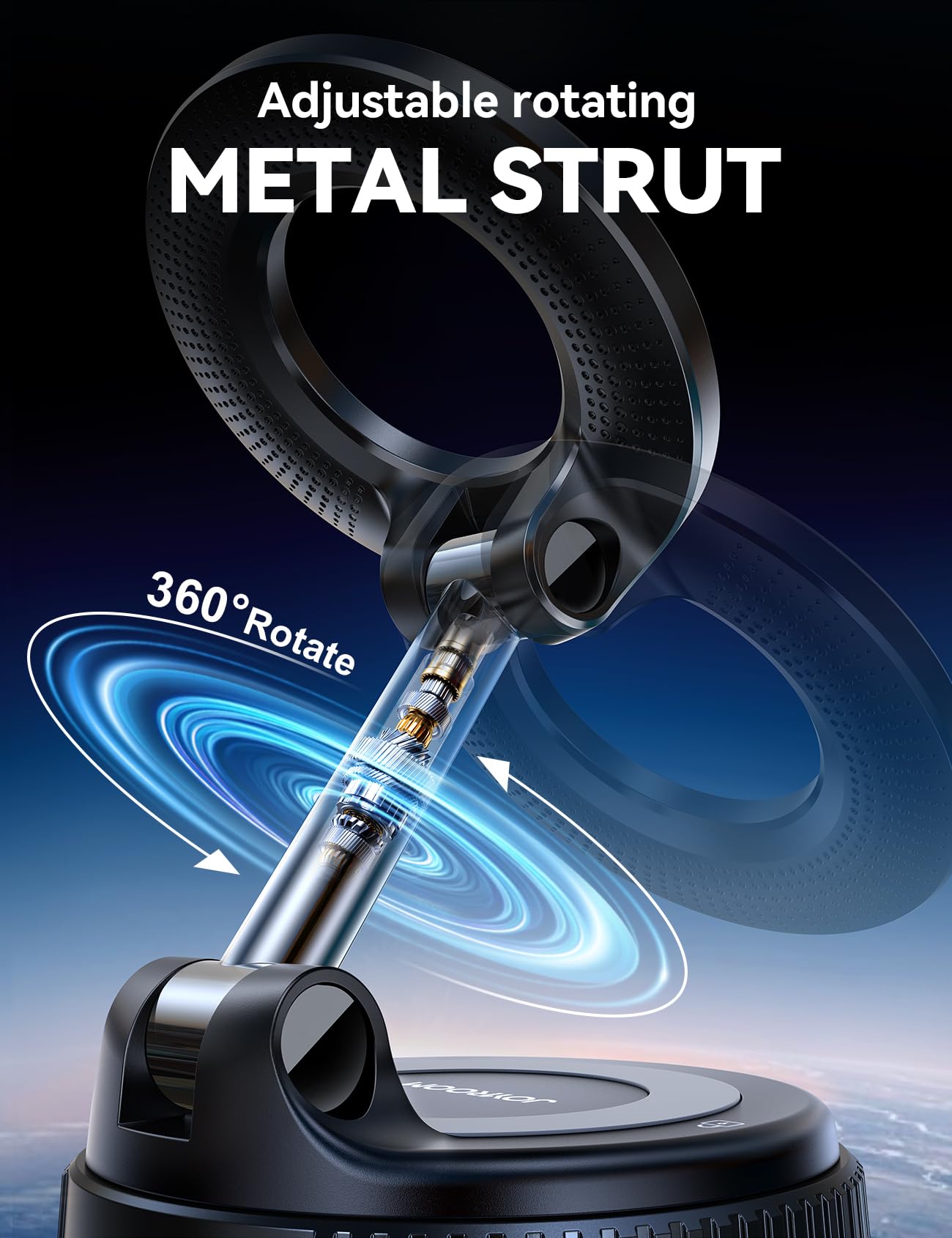  Newest 360° Adjustable Vacuum Magnetic Suction Cup Phone Holder Mount