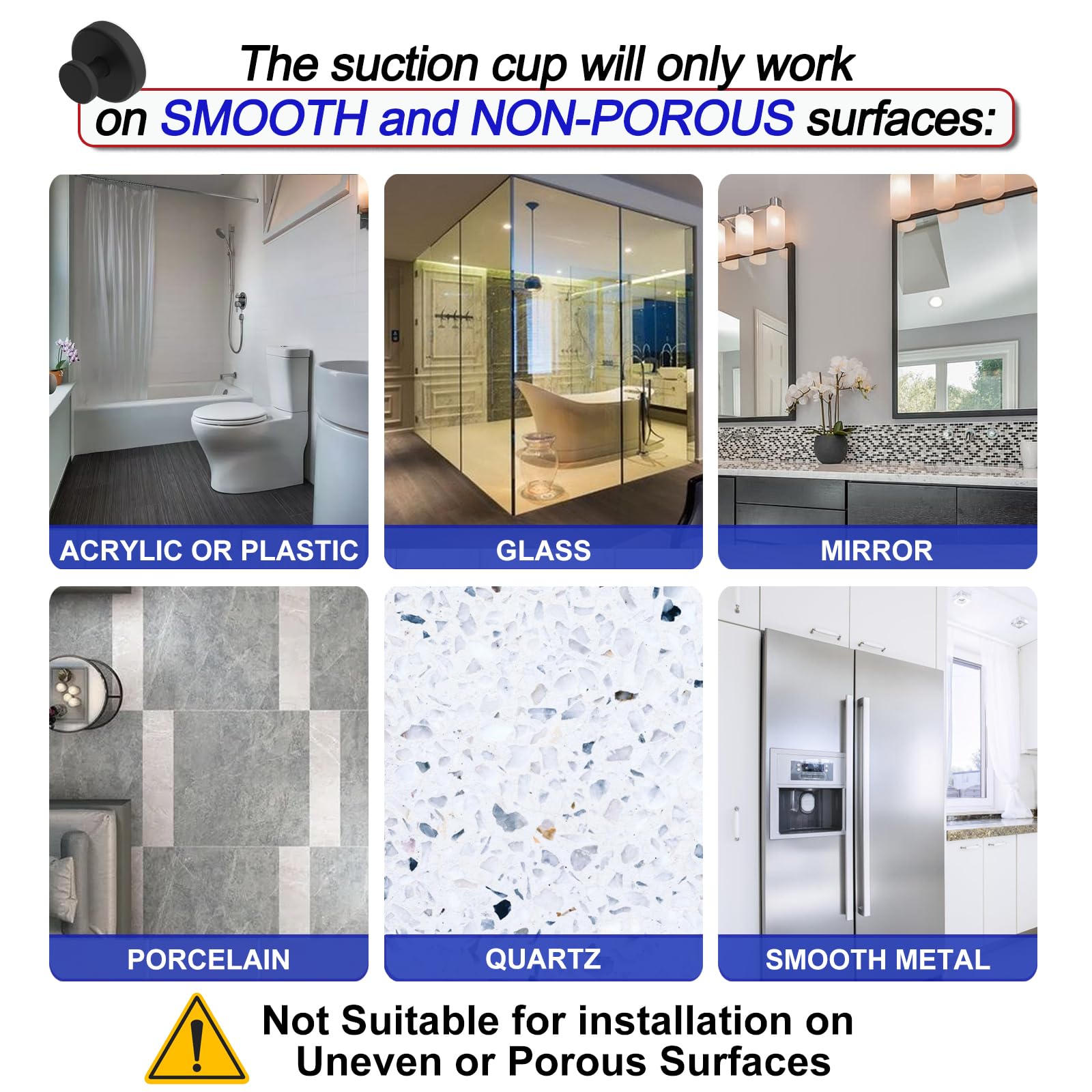 Suction Cup Hooks（2 Pack/4 Pack）