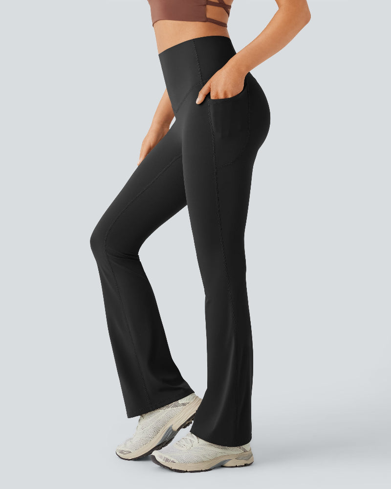 Slimming High-Waist Yoga Leggings with Pockets