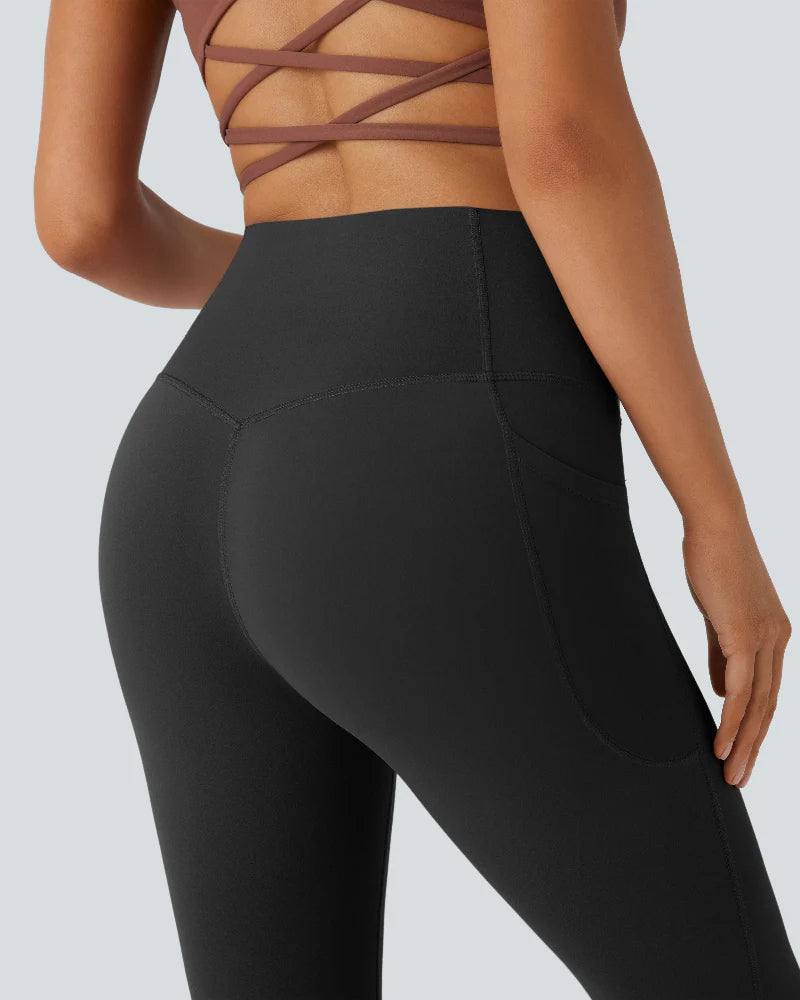 Slimming High-Waist Yoga Leggings with Pockets