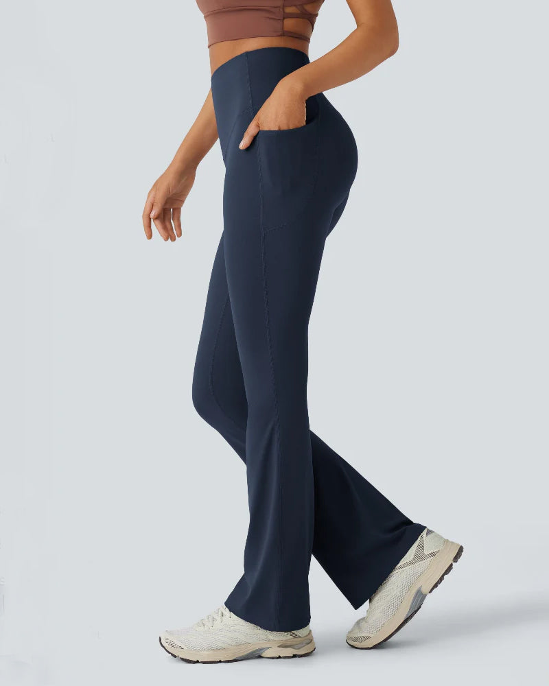 Slimming High-Waist Yoga Leggings with Pockets