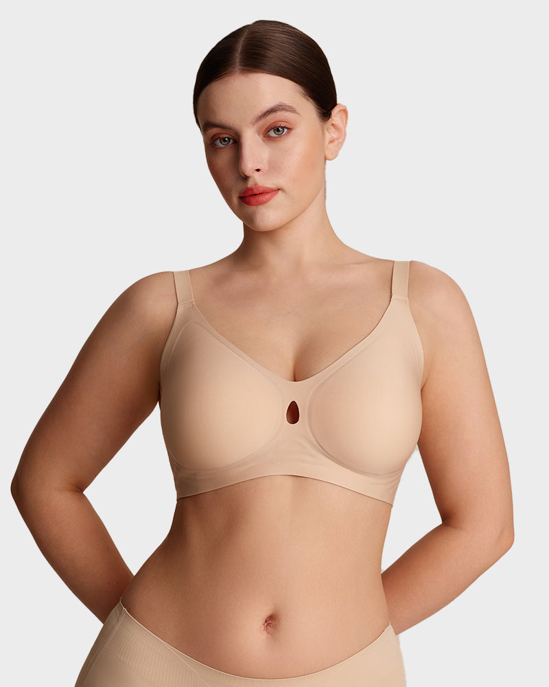 Invisible Jelly Lift Bra with Breathable Water Drop Hollow