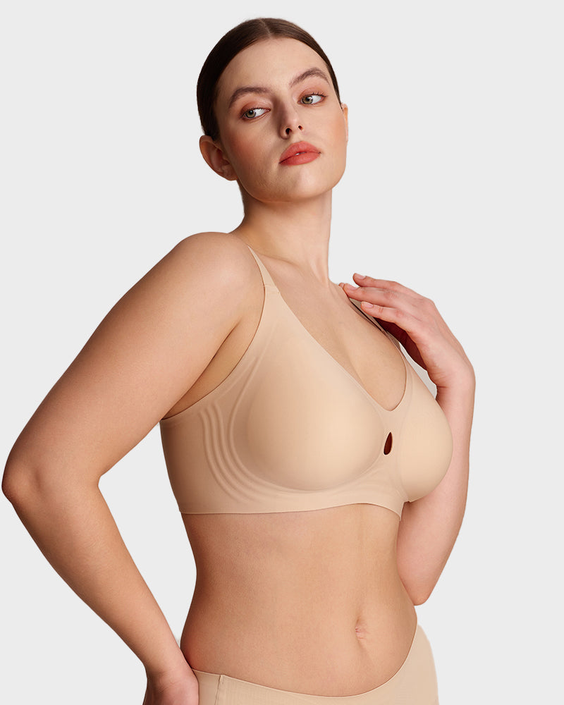 Invisible Jelly Lift Bra with Breathable Water Drop Hollow