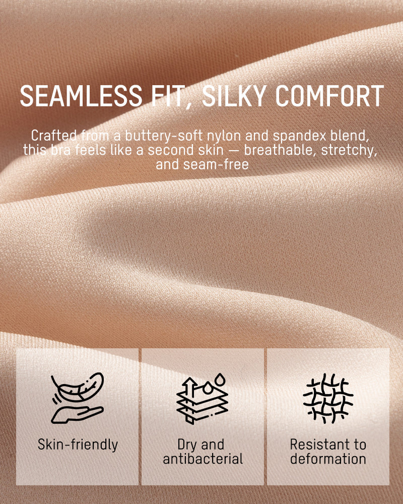 Invisible Jelly Lift Bra with Breathable Water Drop Hollow