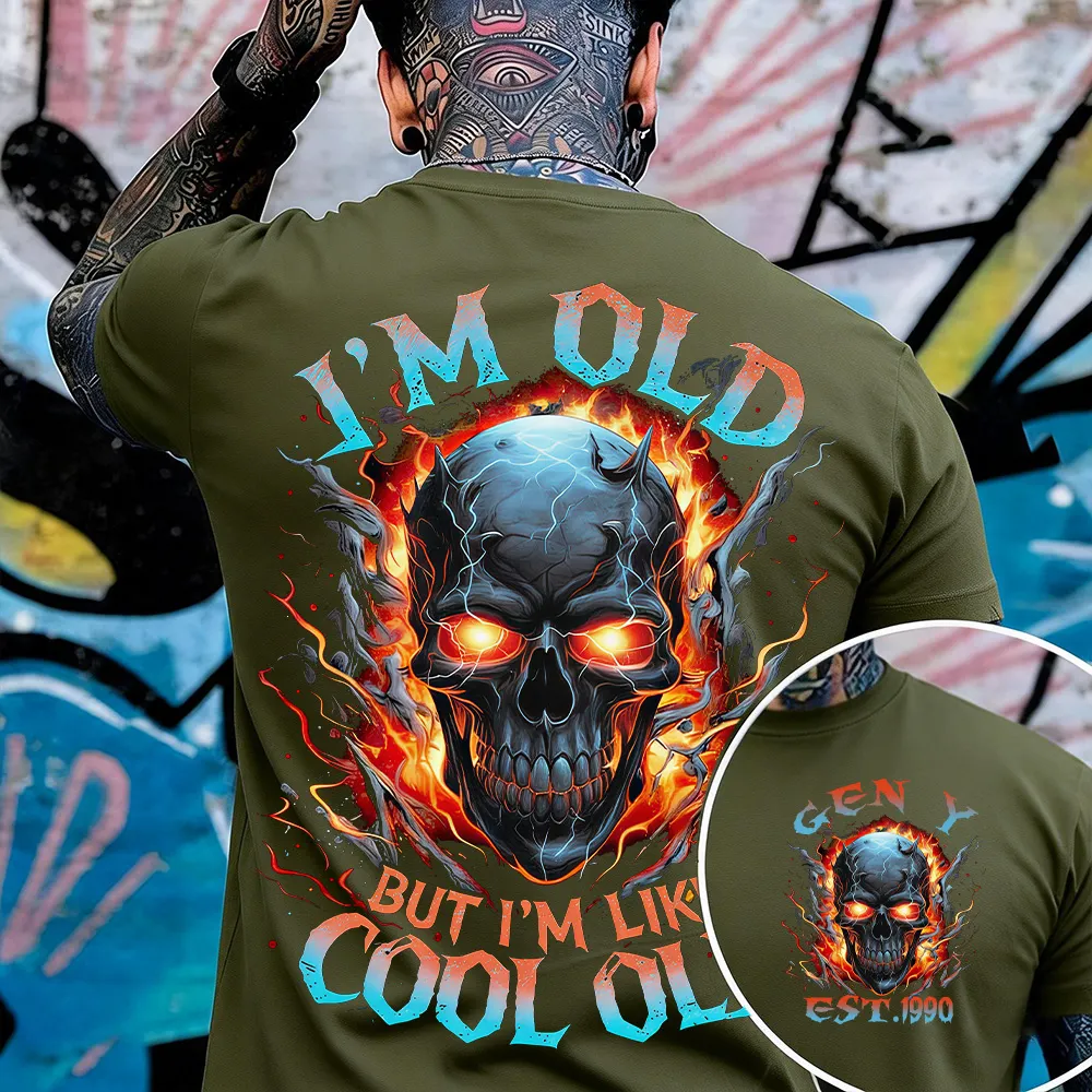 I'm Old But I'm Like Cool Old Custom Year Gen X,Boomer T-shirt